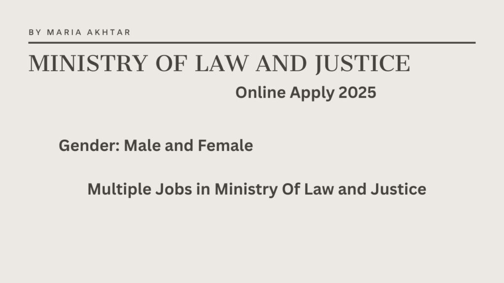 ministry of law and justice